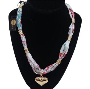 🔹️Gemelli 🔹️beautiful Satin Adjustable scarf necklace